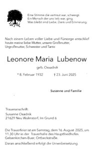 Lubenow Zeitung Lubenow Zeitung