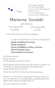 Goralski Anzeige Goralski Anzeige